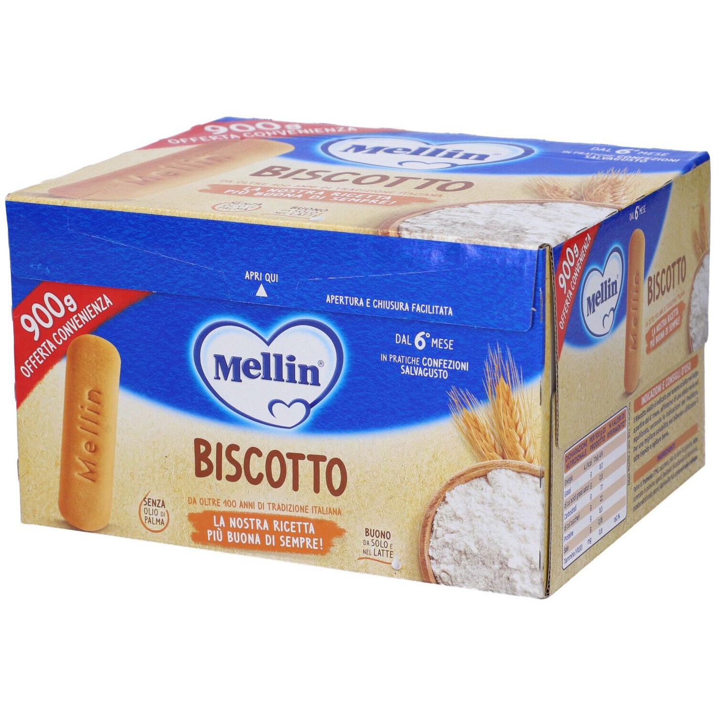 922556105 - MELLIN BISCOTTO INTERO 900G