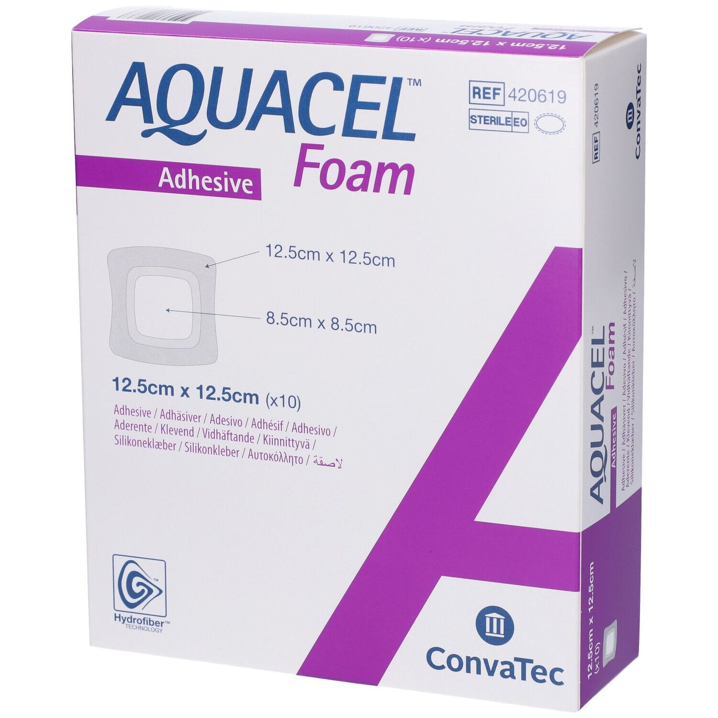 AQUACEL FOAM ADH 12,5X12,5 10P