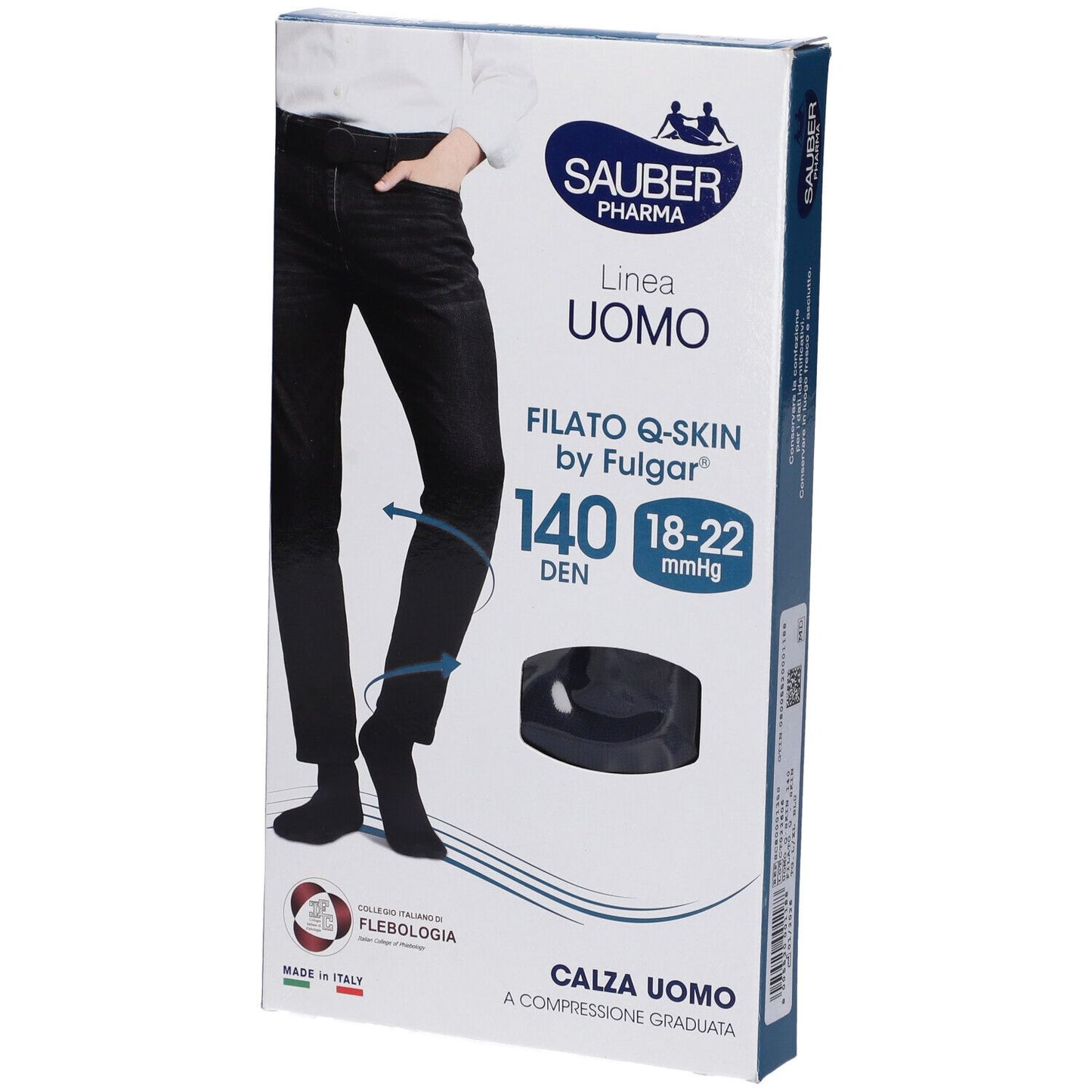 SAUBER Q-SKIN CALZA U 140D BLU