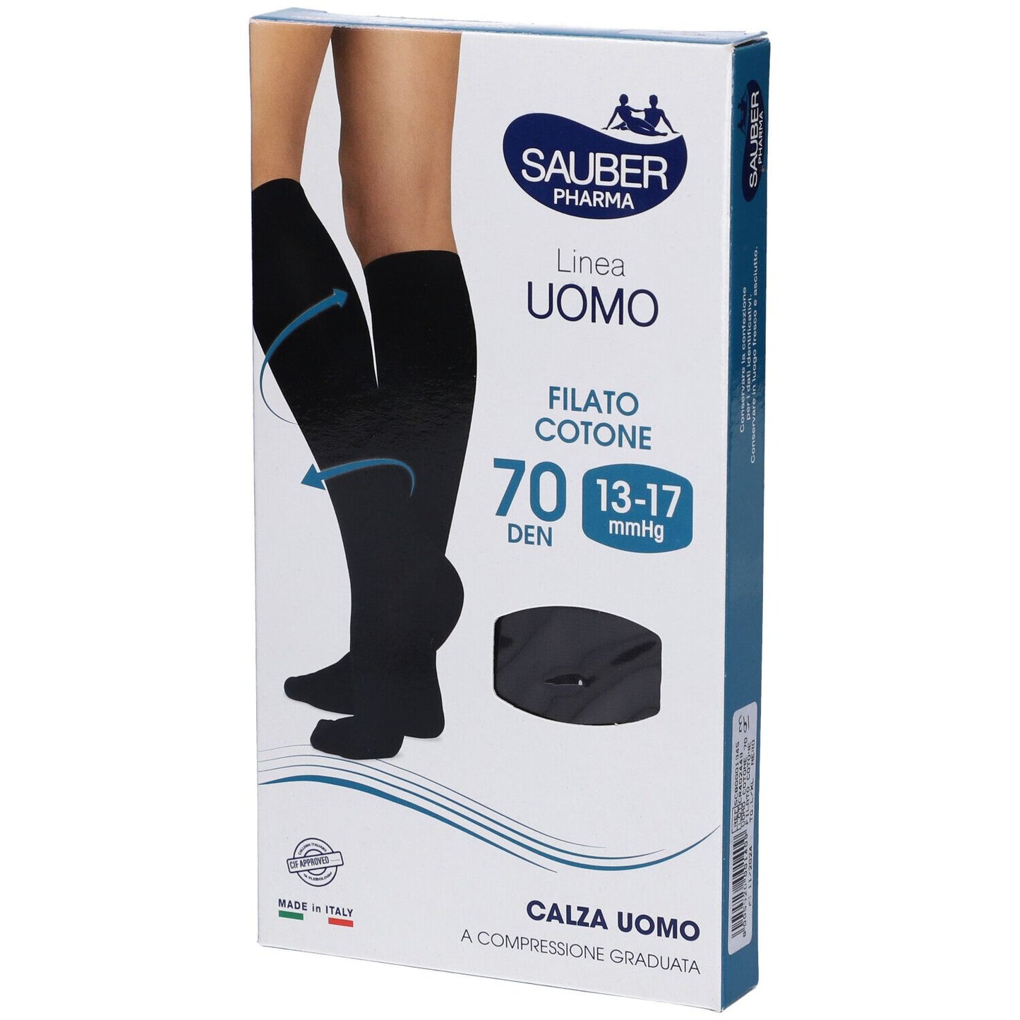 SAUBER CALZA U COT 70D G NERO