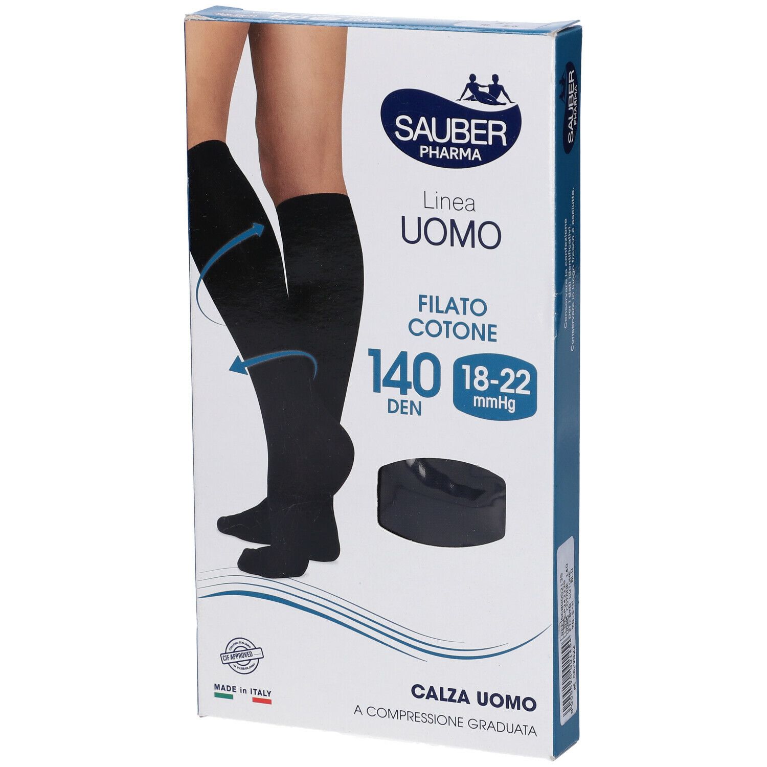 SAUBER CALZA U COT 140D M BLU