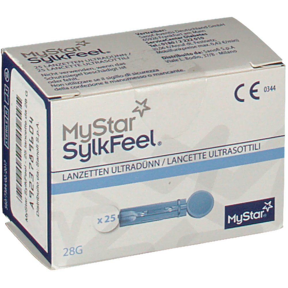 MYSTAR SYLKFEEL LANCETS G28 25PZ