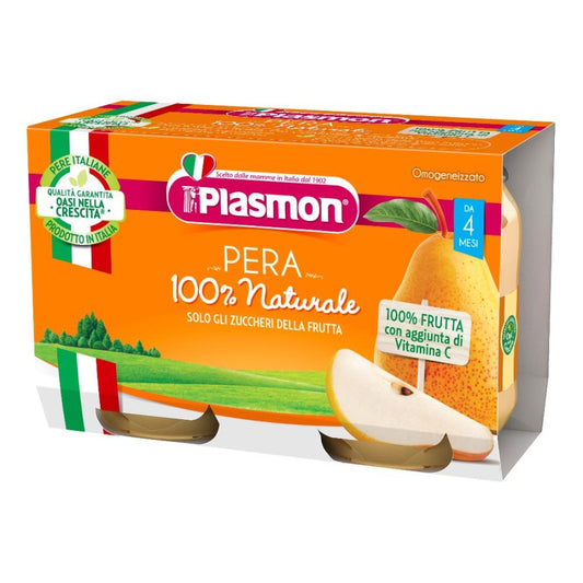 PLASMON Omog.Pera 2x104g