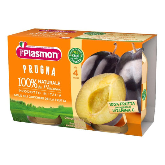 PLASMON Omog.Prugna 2x104g