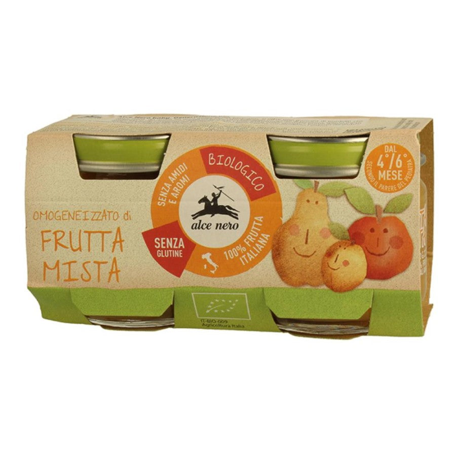 ALCE NERO Omo Frutta Mista 2x80g