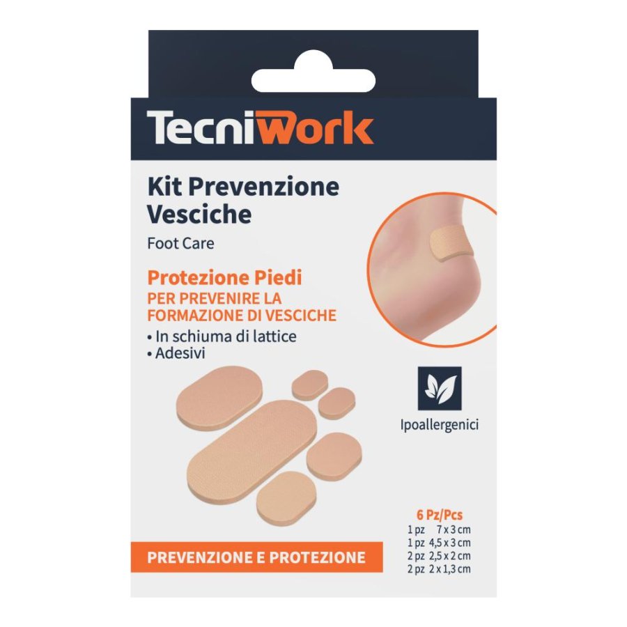 TECNIWORK Kit Prevenzione Vesciche 6pz