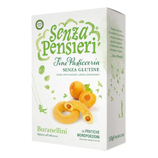SENZA PENSIERI Biscotti Buranellini Albicocca  150g