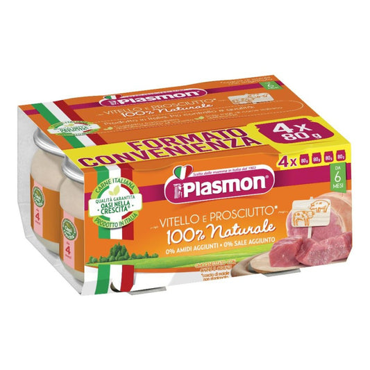 PLASMON Omog.Vitello/Prosc.4x80g