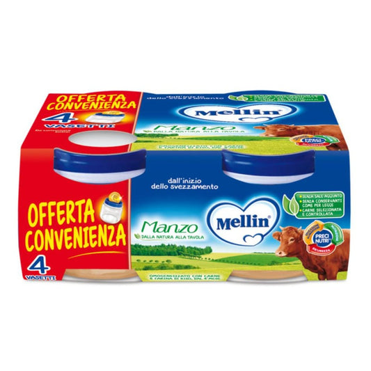 MELLIN-OMO.MANZO 4X80G