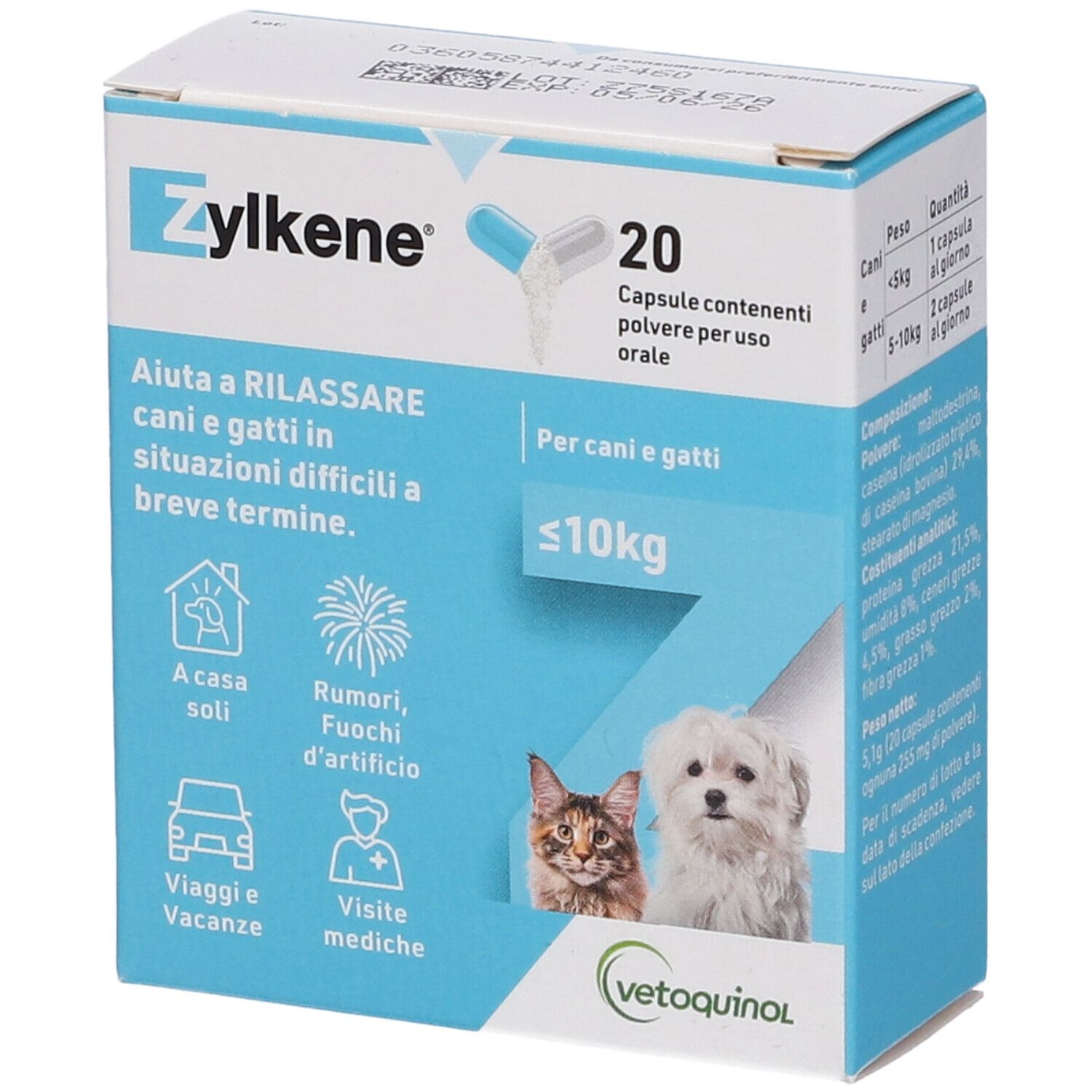 927185482 - ZYLKENE CANI/GATTI 20CPS 75MG