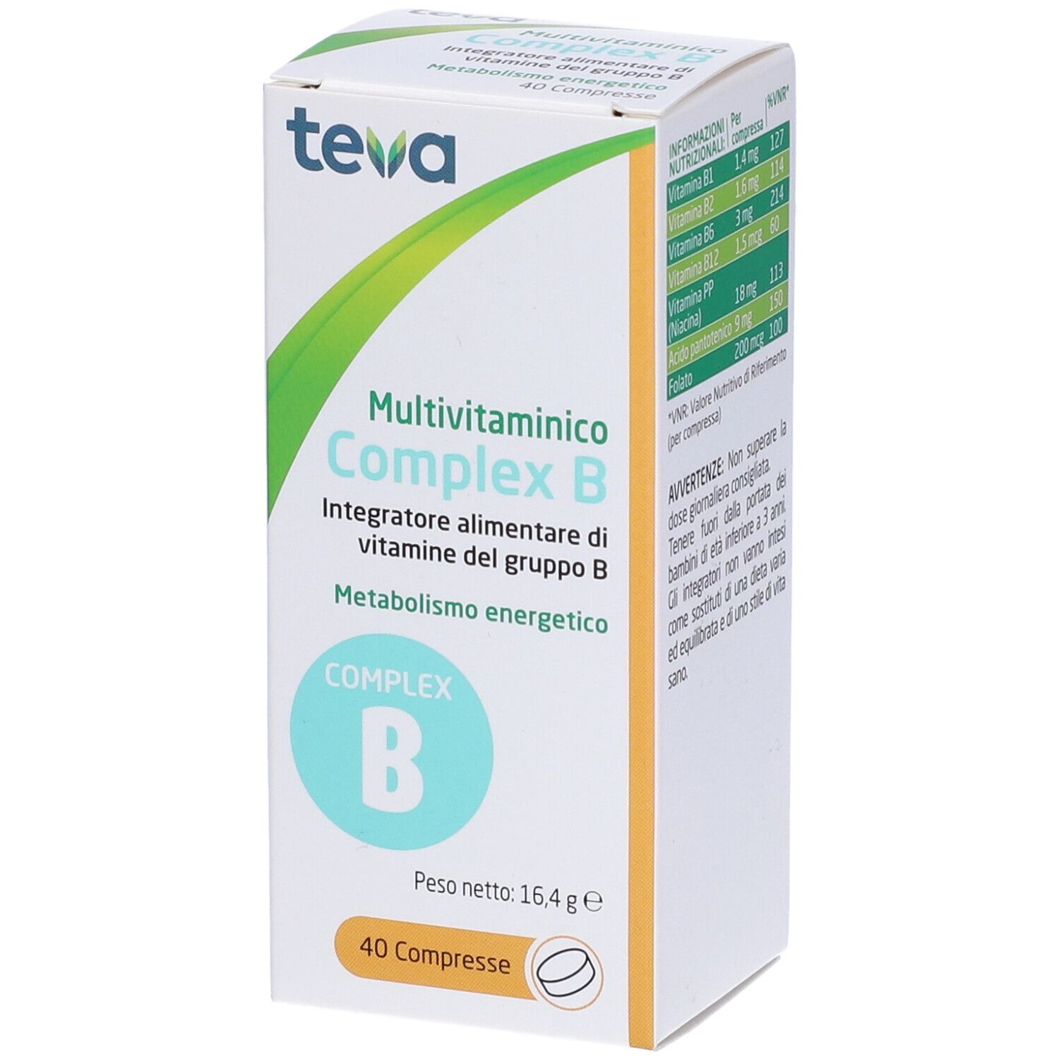 927272993 - MULTIVITAMINICO COMP B 40CPR