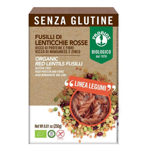 PROBIOS Fusilli 100% di Lenticchie Rosse 250g