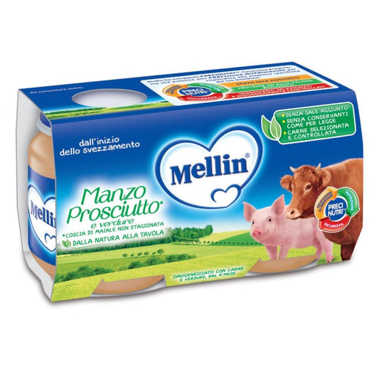 MELLIN Omo Manzo/Prosciutto 2x120g