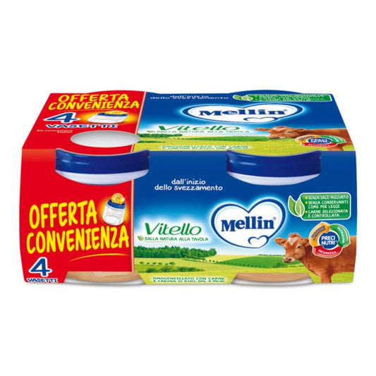 MELLIN-OMO.VITELLO 4X80G