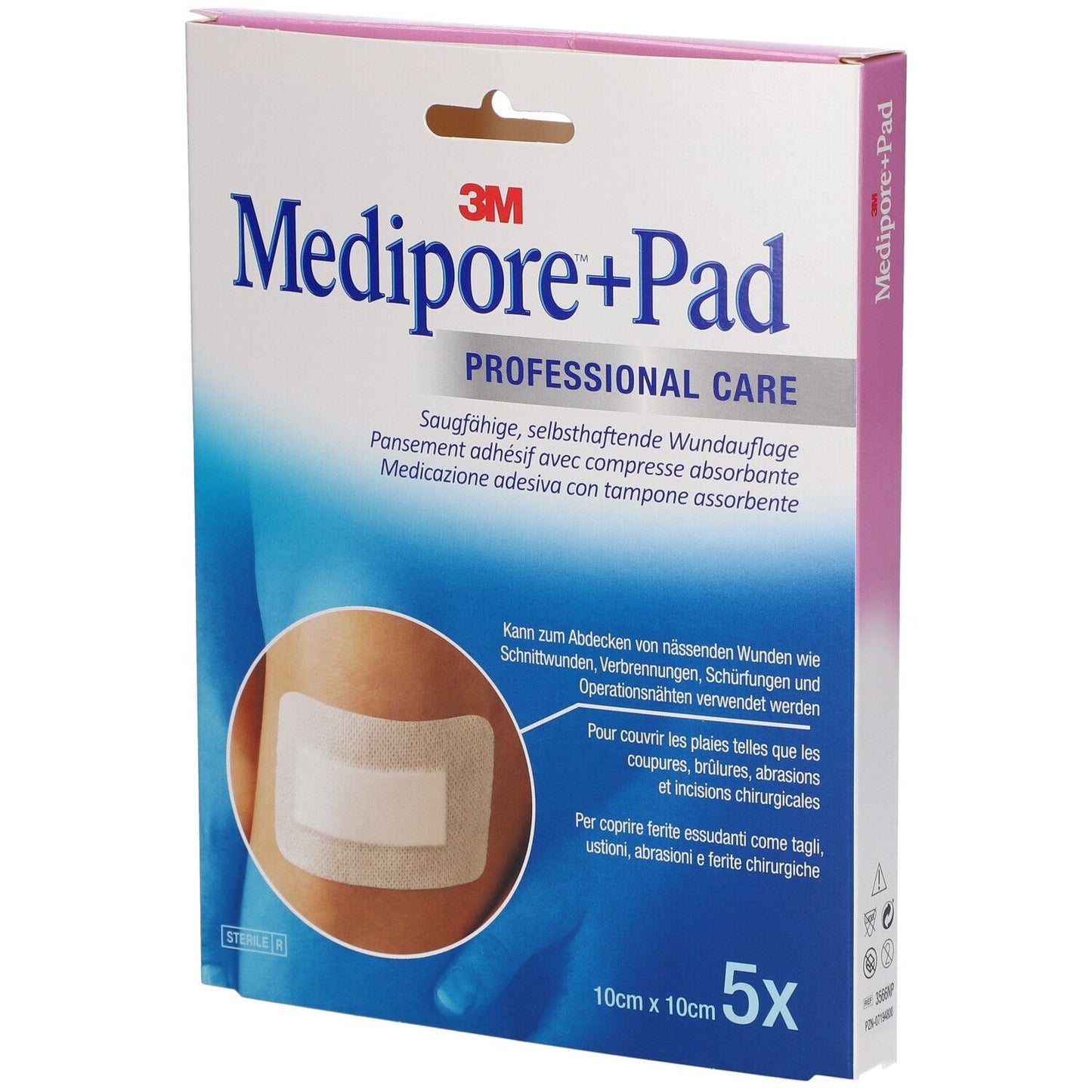 MEDIPORE+PAD MED 10X10CM 5PZ