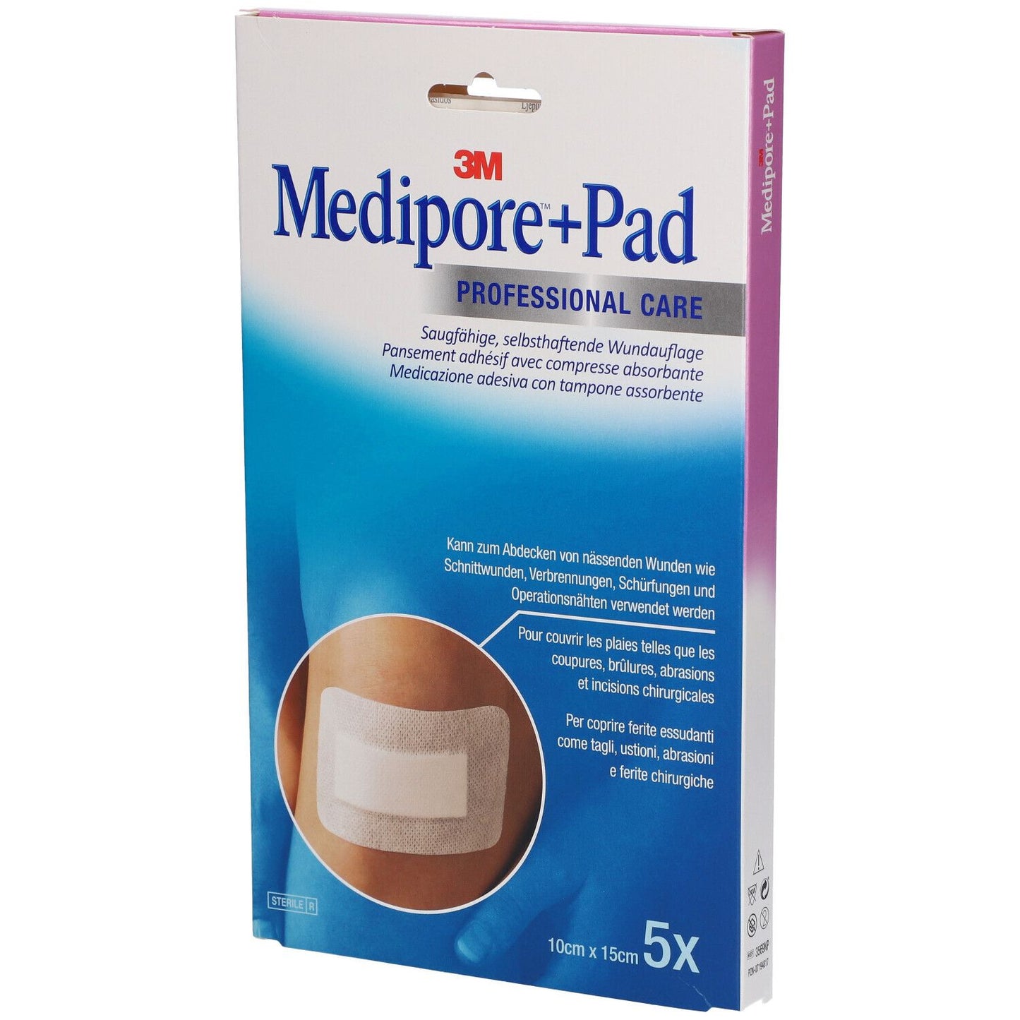 MEDIPORE+PAD MED 10X15CM 5PZ