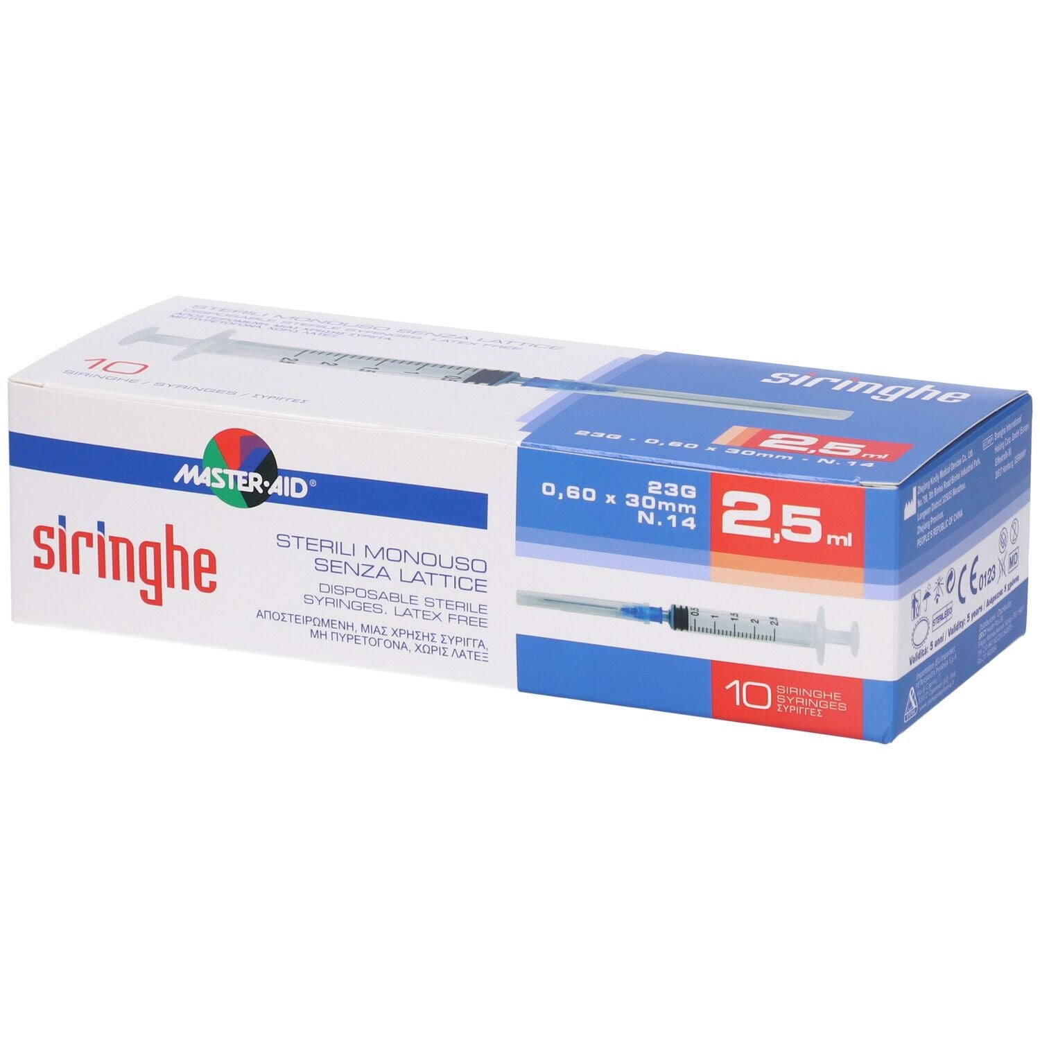 930378652 - MASTER AID SIRINGA 2 5ML 10PZ