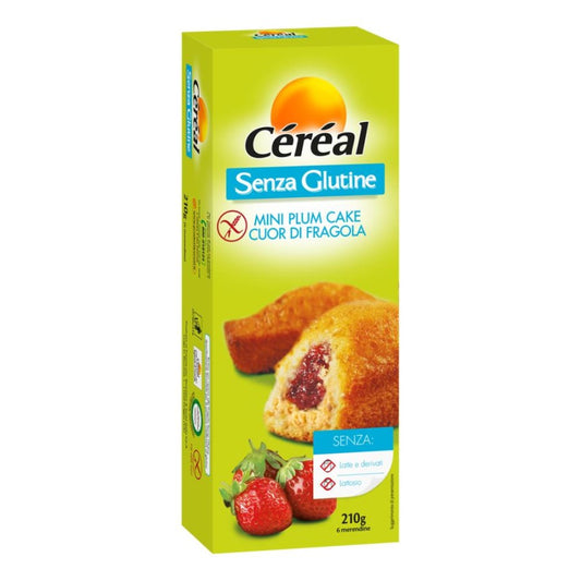 CEREAL Mini PlumCake Cuor di Fragola 210g