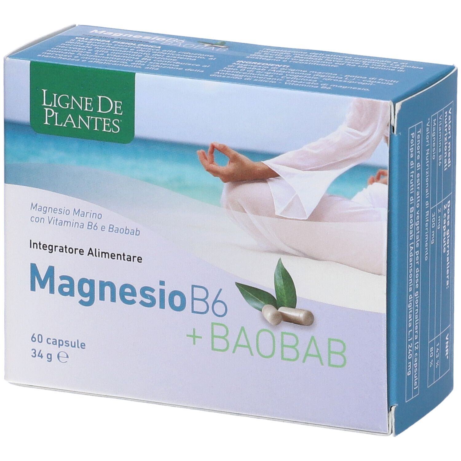 MAGNESIO B6+BAOBAB 60CPS