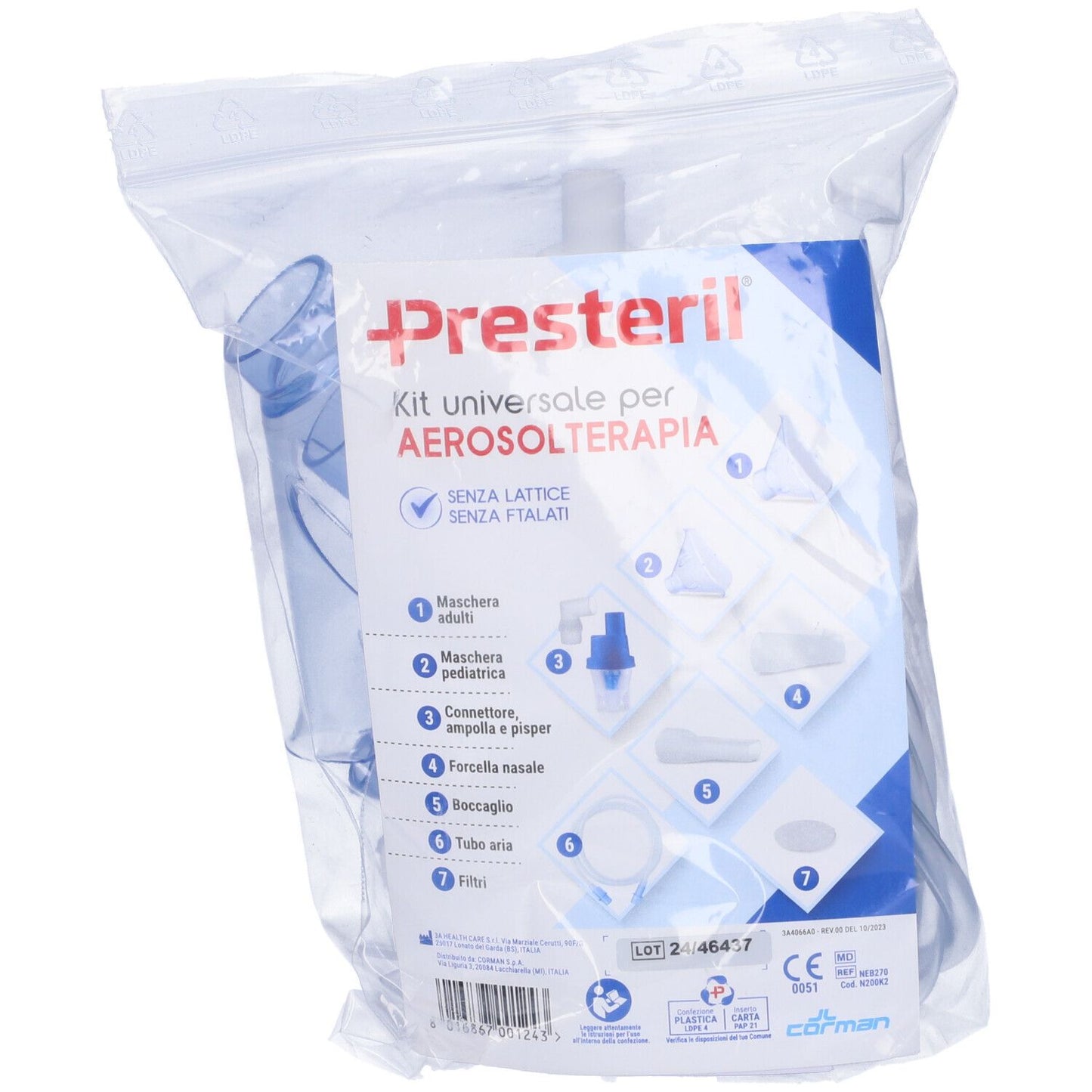 931608121 - MEDIPRESTERIL KIT NEBUL UNIV
