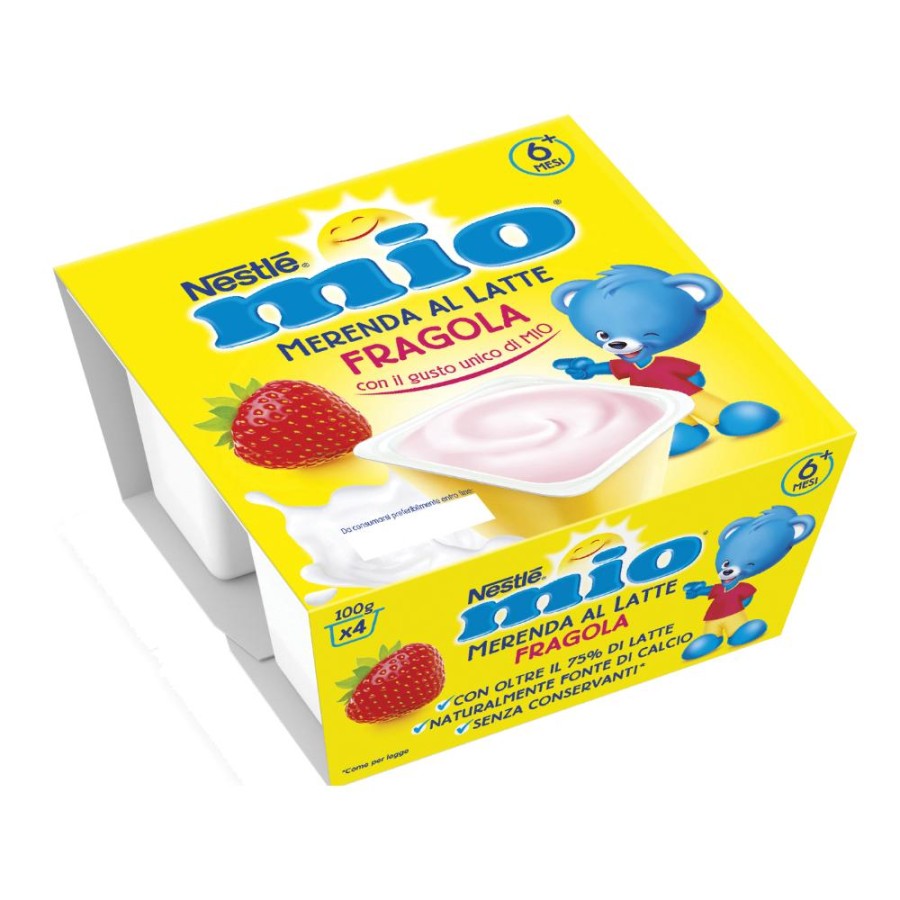 MIO Merenda Latte Fragola 4x100g