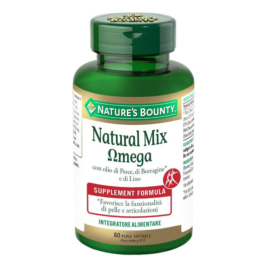 NATURE'S BOUNTY Naturalmente Mix Omega 60 Perle
