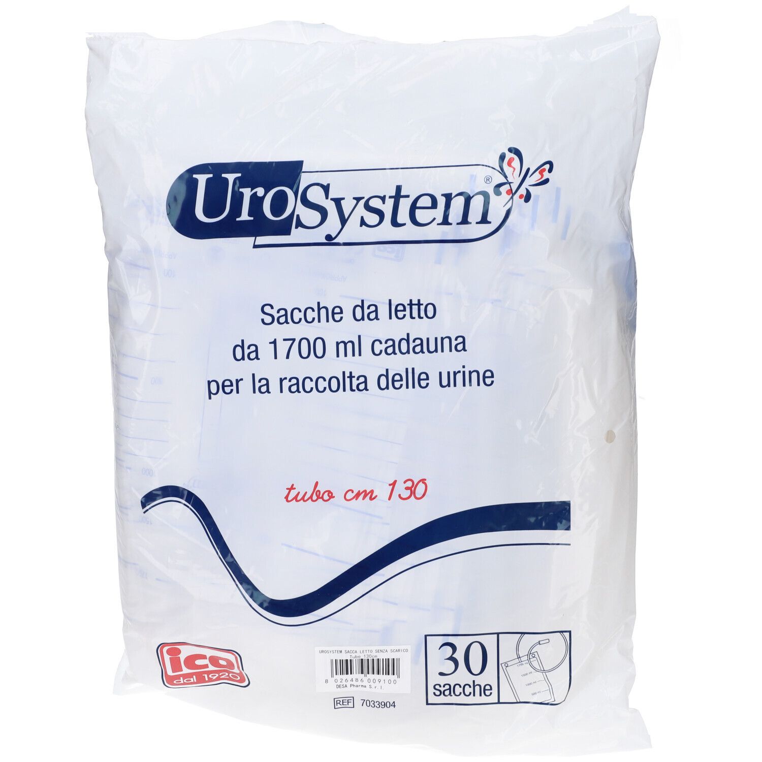 UROSYSTEM SAC LETTO130 S/SC 30P