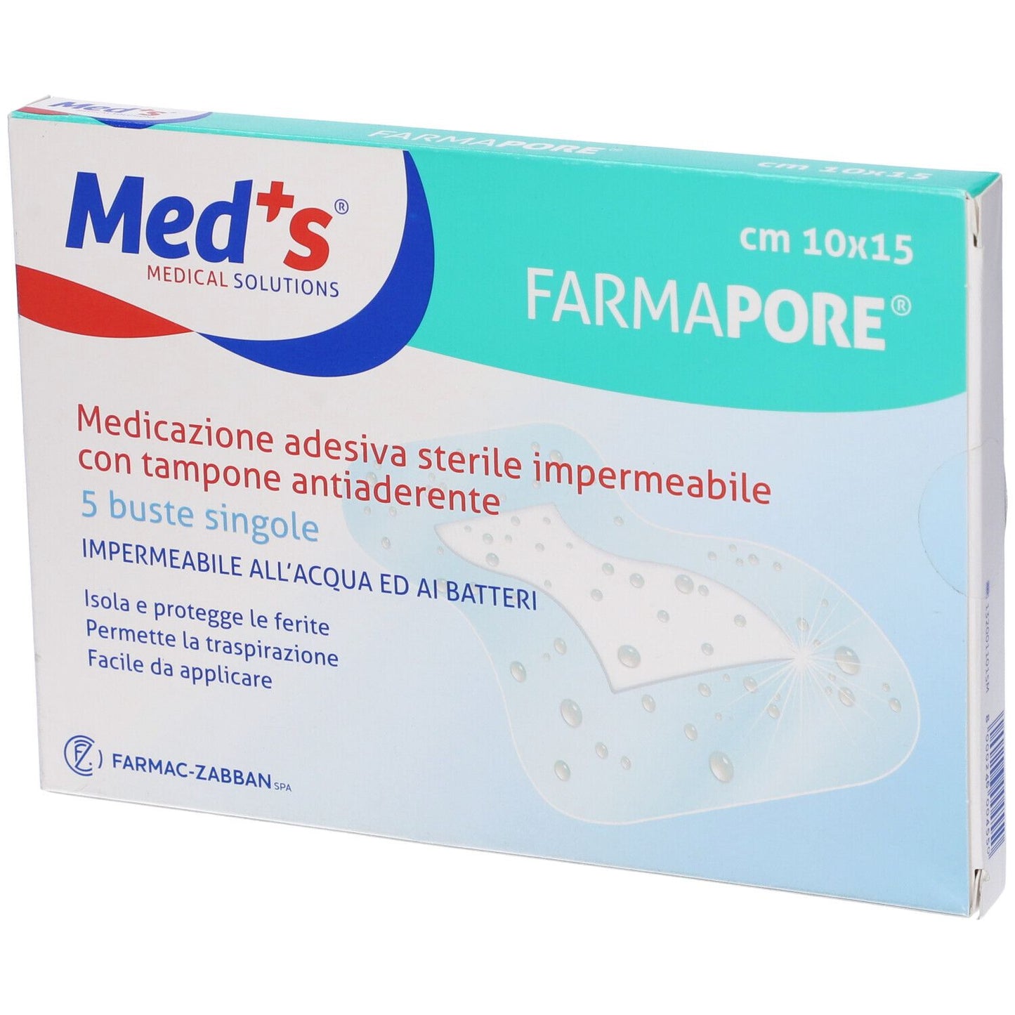 MEDS PORE MEDIC PUR 10X15CM5PZ