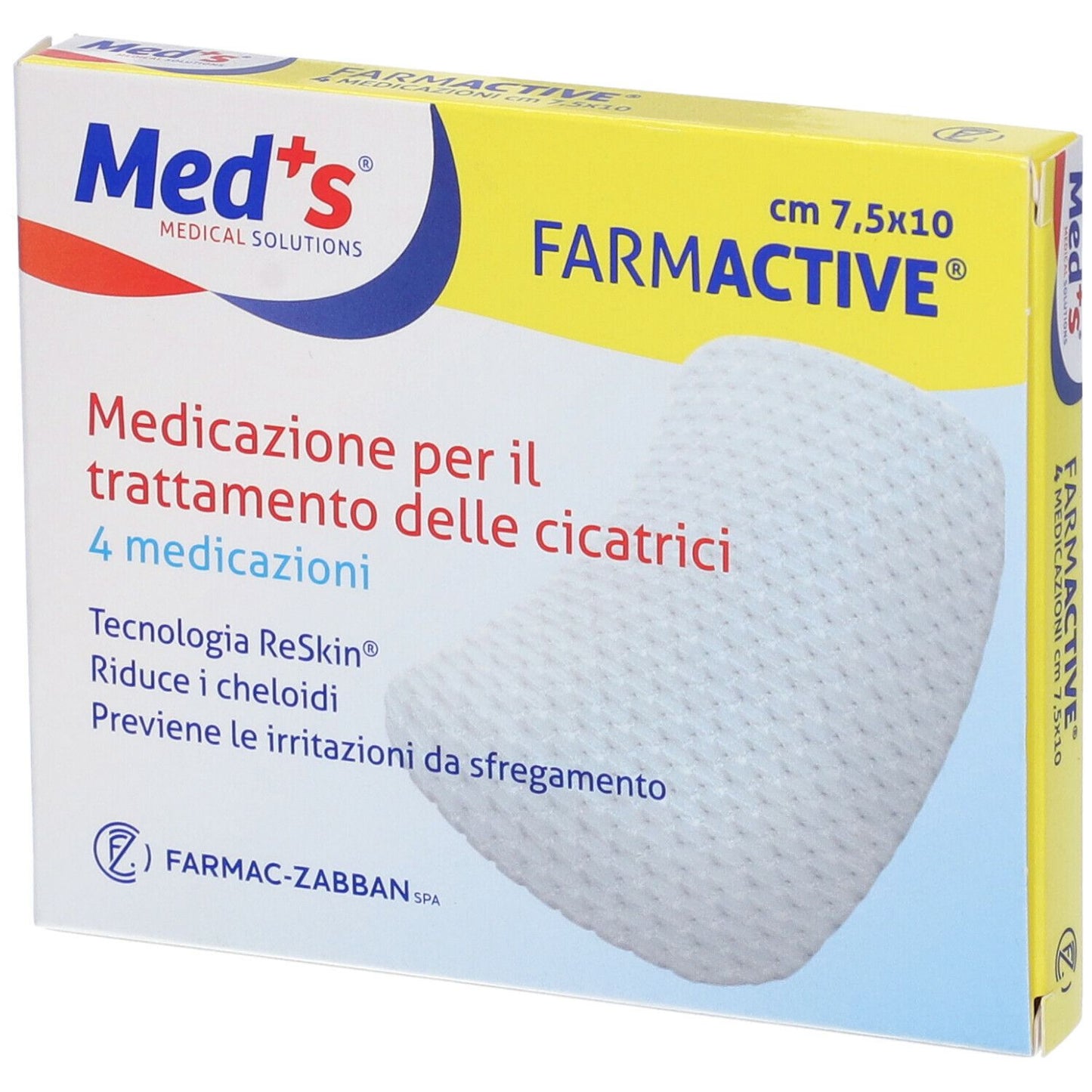 FARMACTIVE CICATRICI 7,5X10 4P
