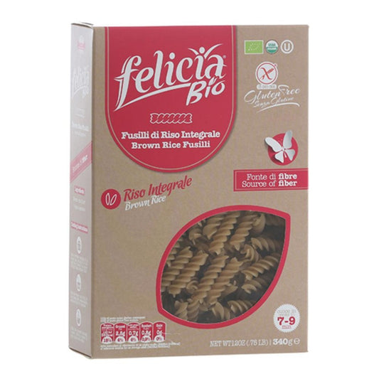 FELICIA BIO Pasta Riso Integr.Fusilli 340g S/G