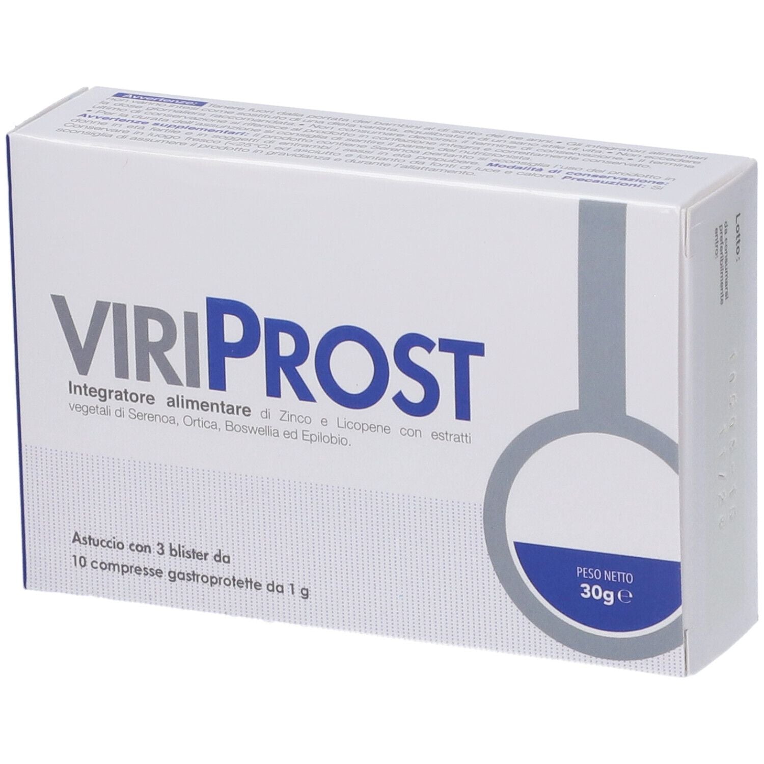 VIRIPROST 30CPR GASTROPROTETTE