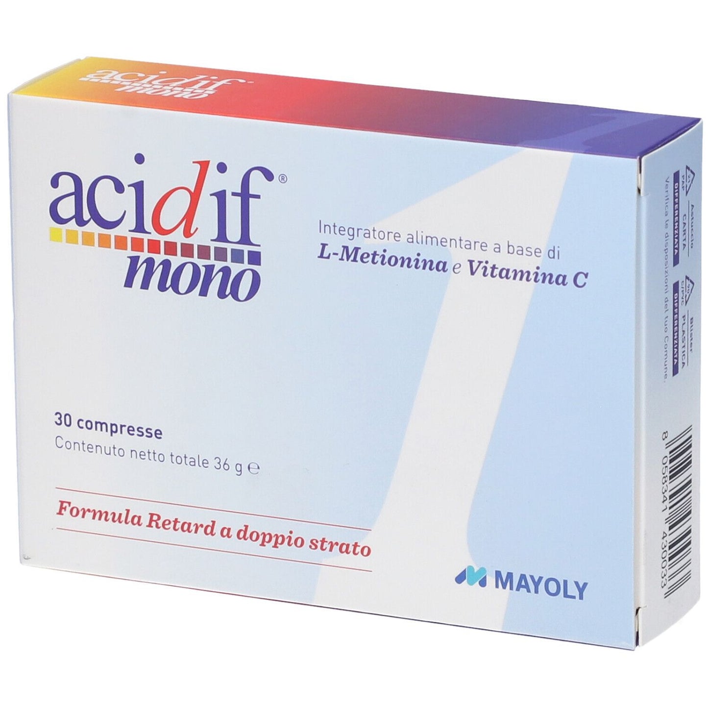 933506192 - ACIDIF MONO*INT ALIM 30CPR