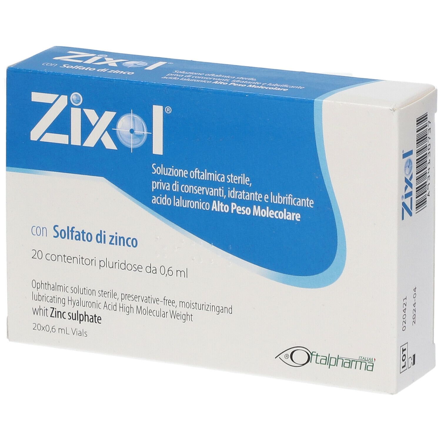 934130737 - ZIXOL GOCCE OCUL 20MONODX0 6ML