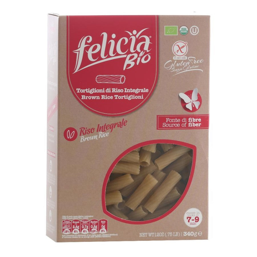 FELICIA BIO Pasta Riso Integr.Tortiglioni 340g S/G