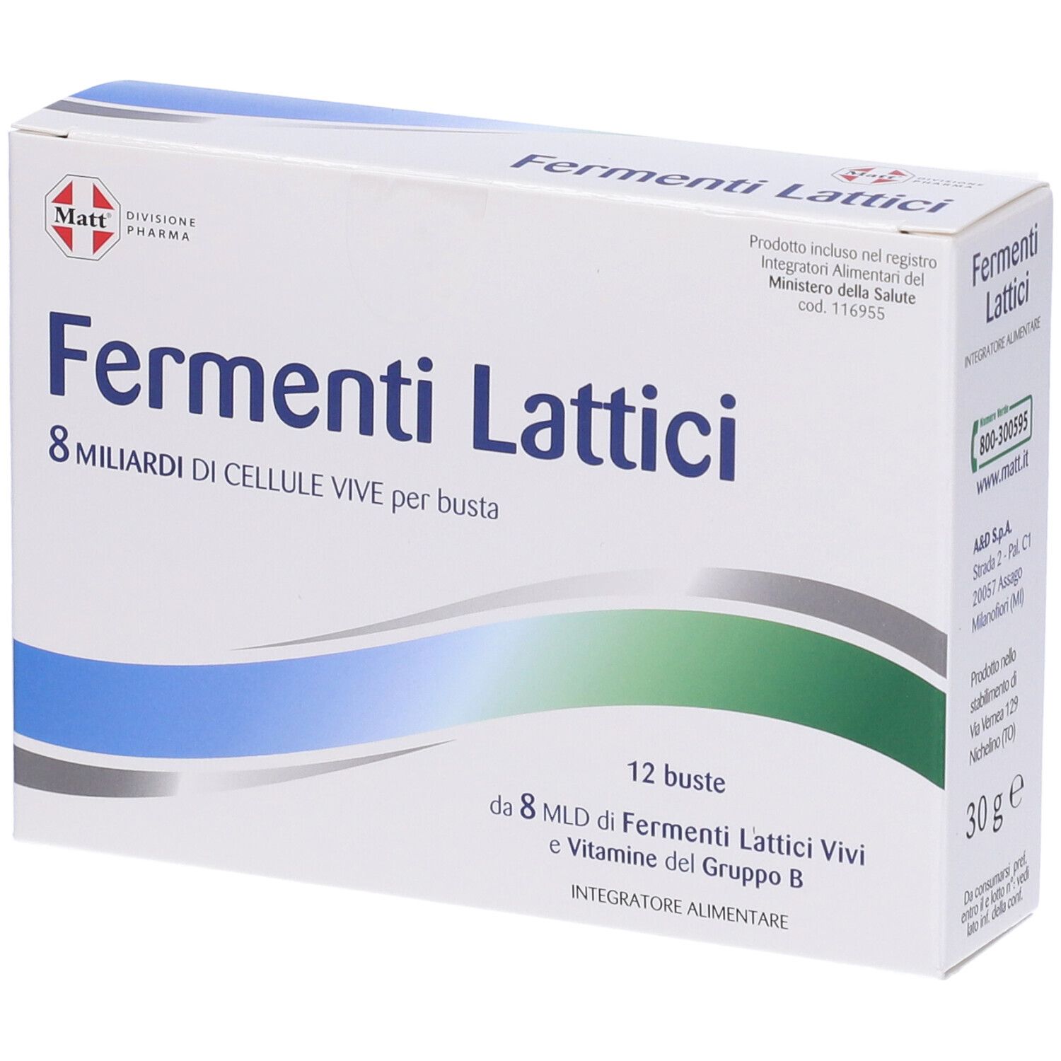MATT PHARMA Ferm.Latt.12 Bust.