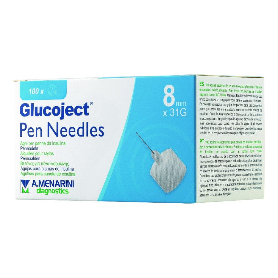 GLUCOJECT PEN NEEDLES  8MM G31