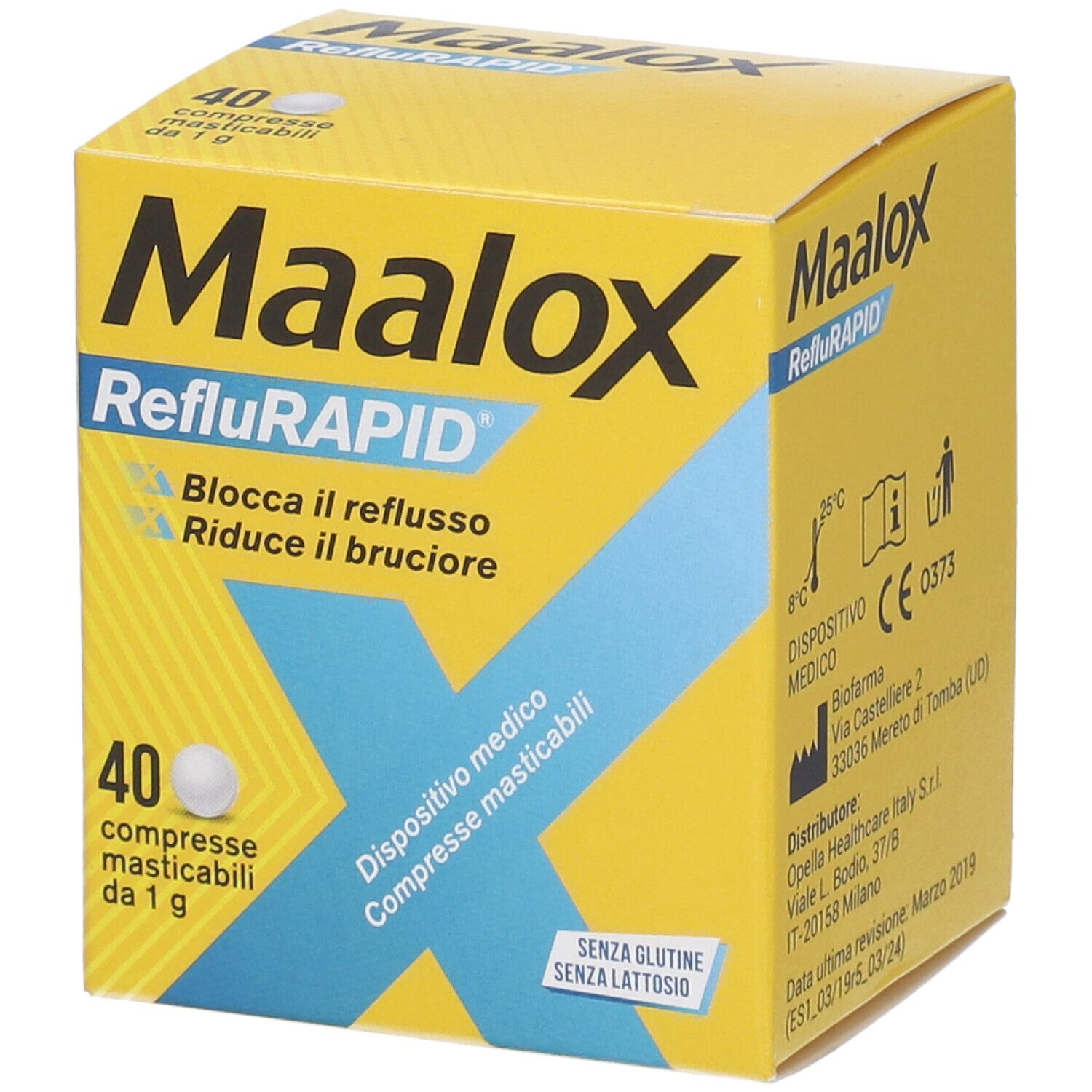 935131211 - MAALOX REFLURAPID 40CPR MASTIC