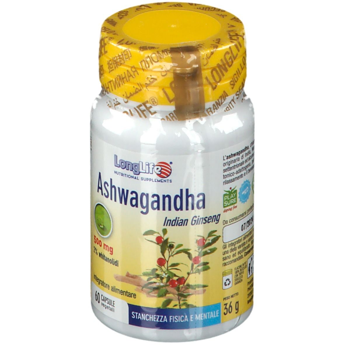 935266229 - LONGLIFE ASHWAGANDHA 60CPS