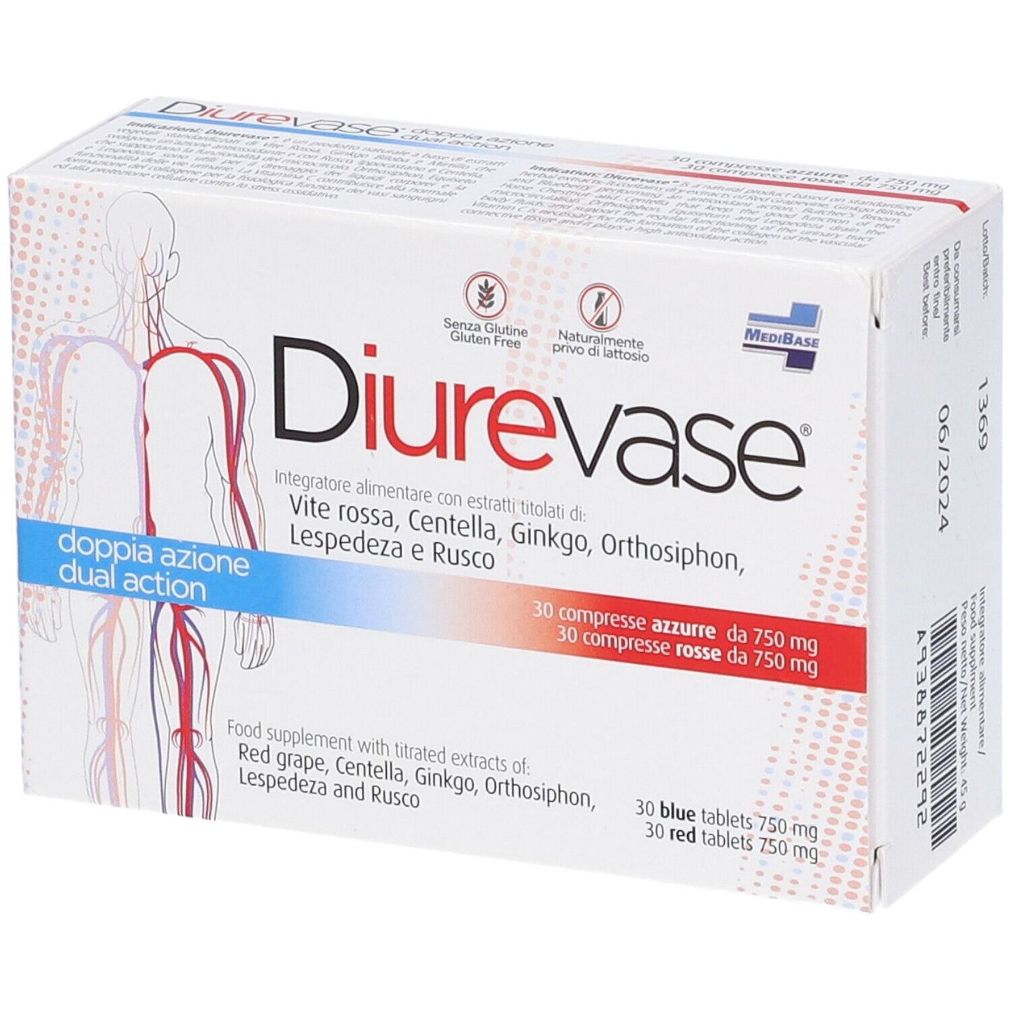 938872292 - DIUREVASE 60CPR 750MG
