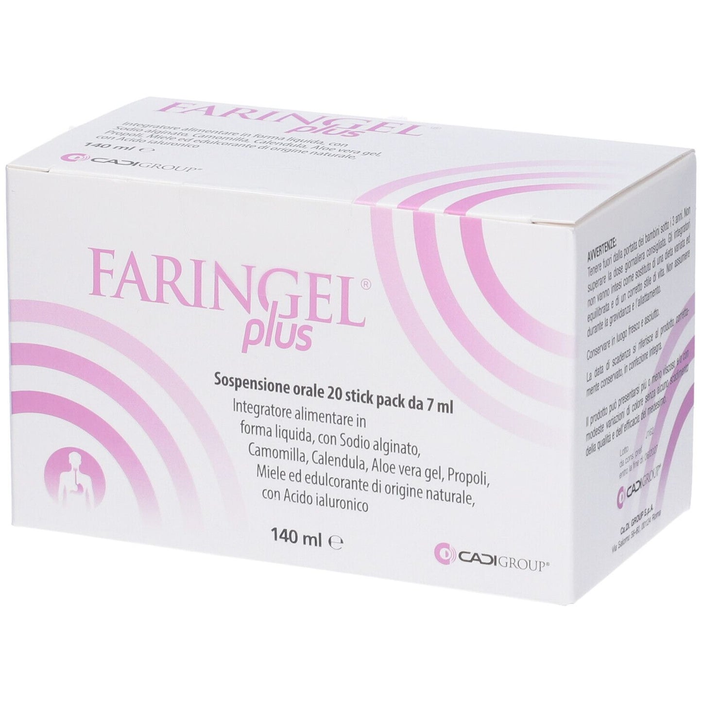 FARINGEL PLUS 20 STICKPACK 7ML