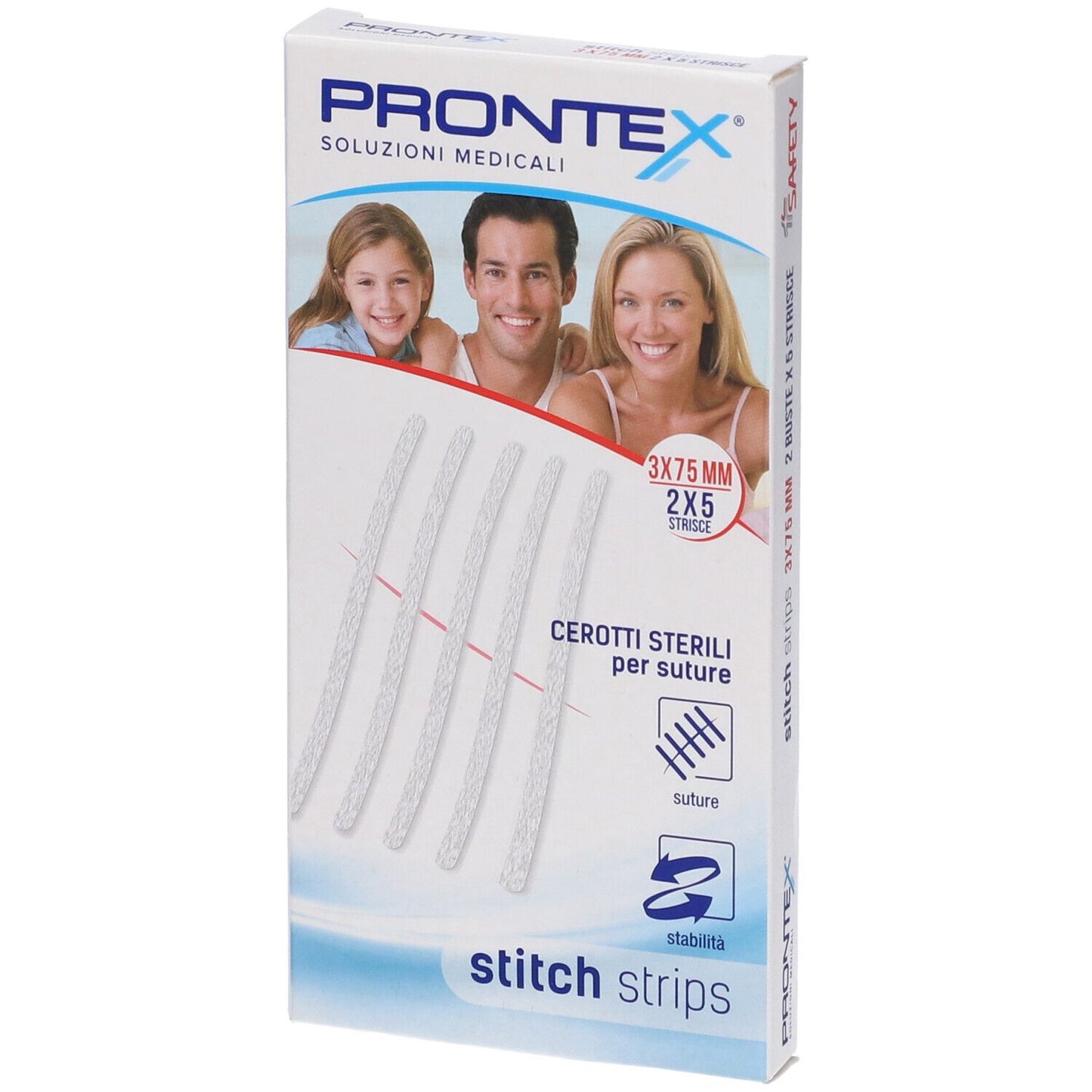 941999144 - PRONTEX STITCH STRIPS 3X75 10P