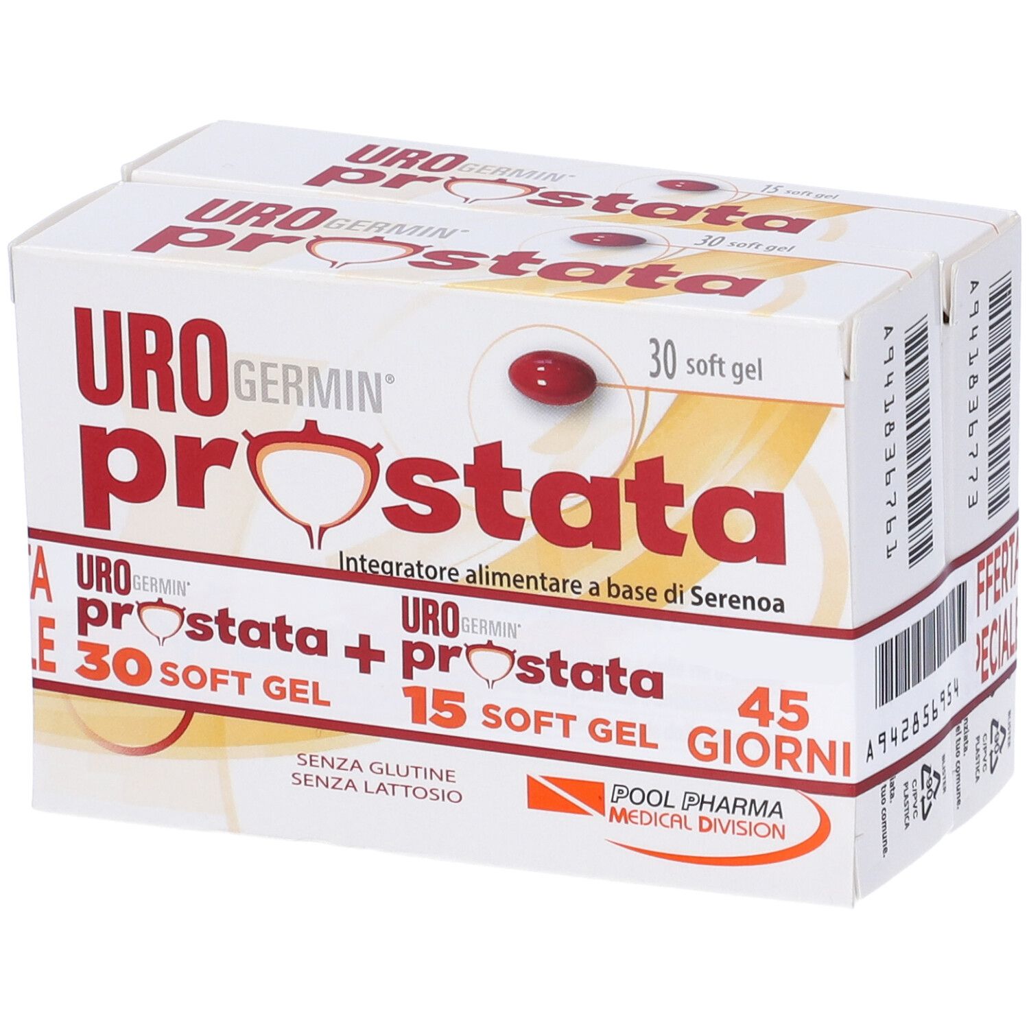 UROGERMIN PROSTATA 30+15SOFTGE