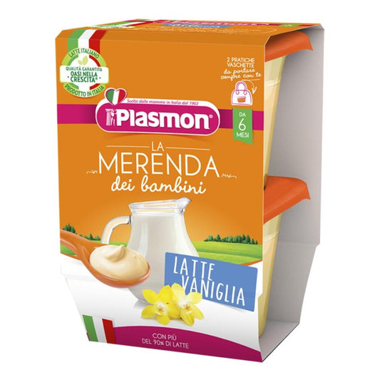 PLASMON Merenda Latte Vaniglia 2x120g