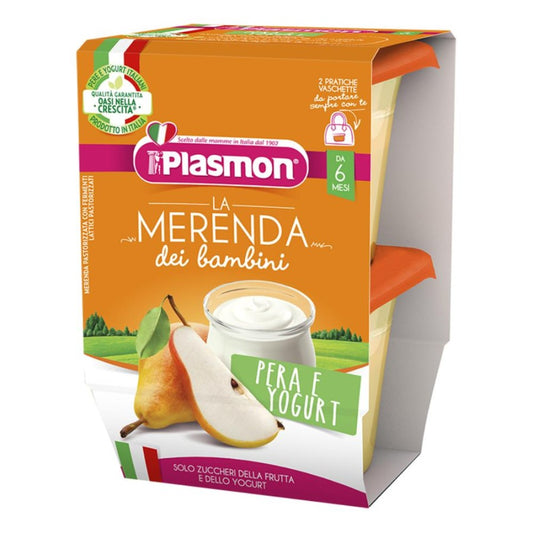 PLASMON Omog.Mer.Pera/Yog.2x120g