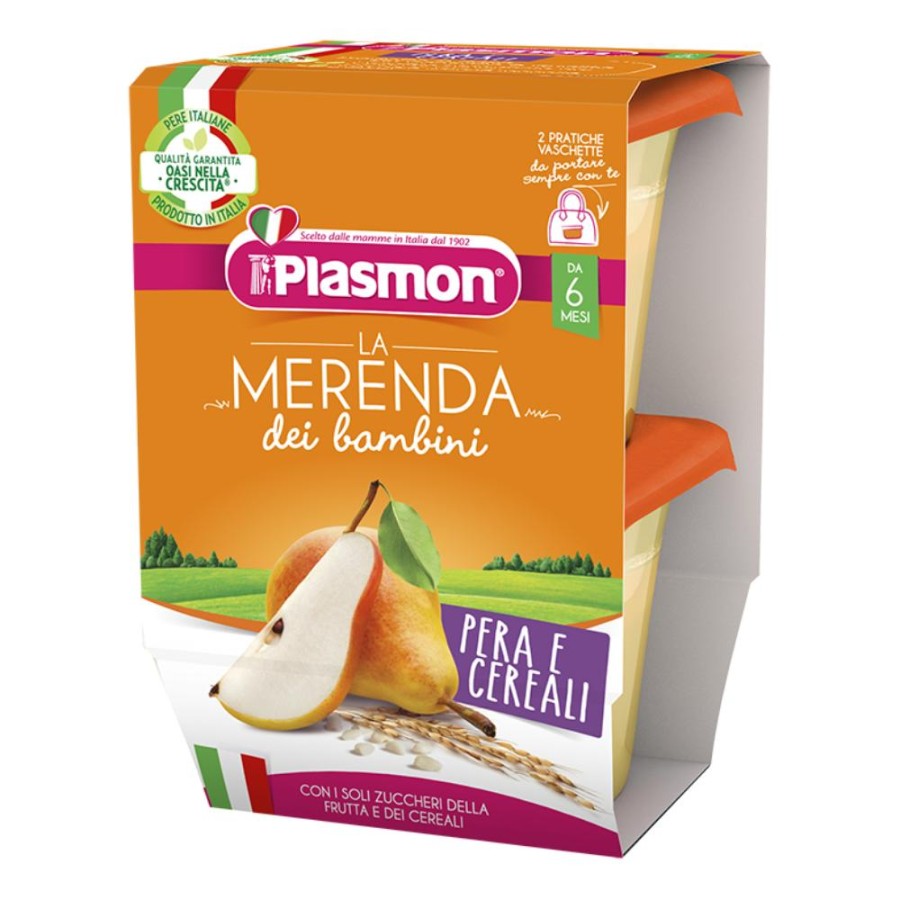 PLASMON Merenda Pera Cereali 2x120g