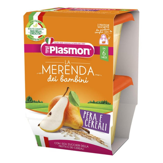 PLASMON Merenda Pera Cereali 2x120g