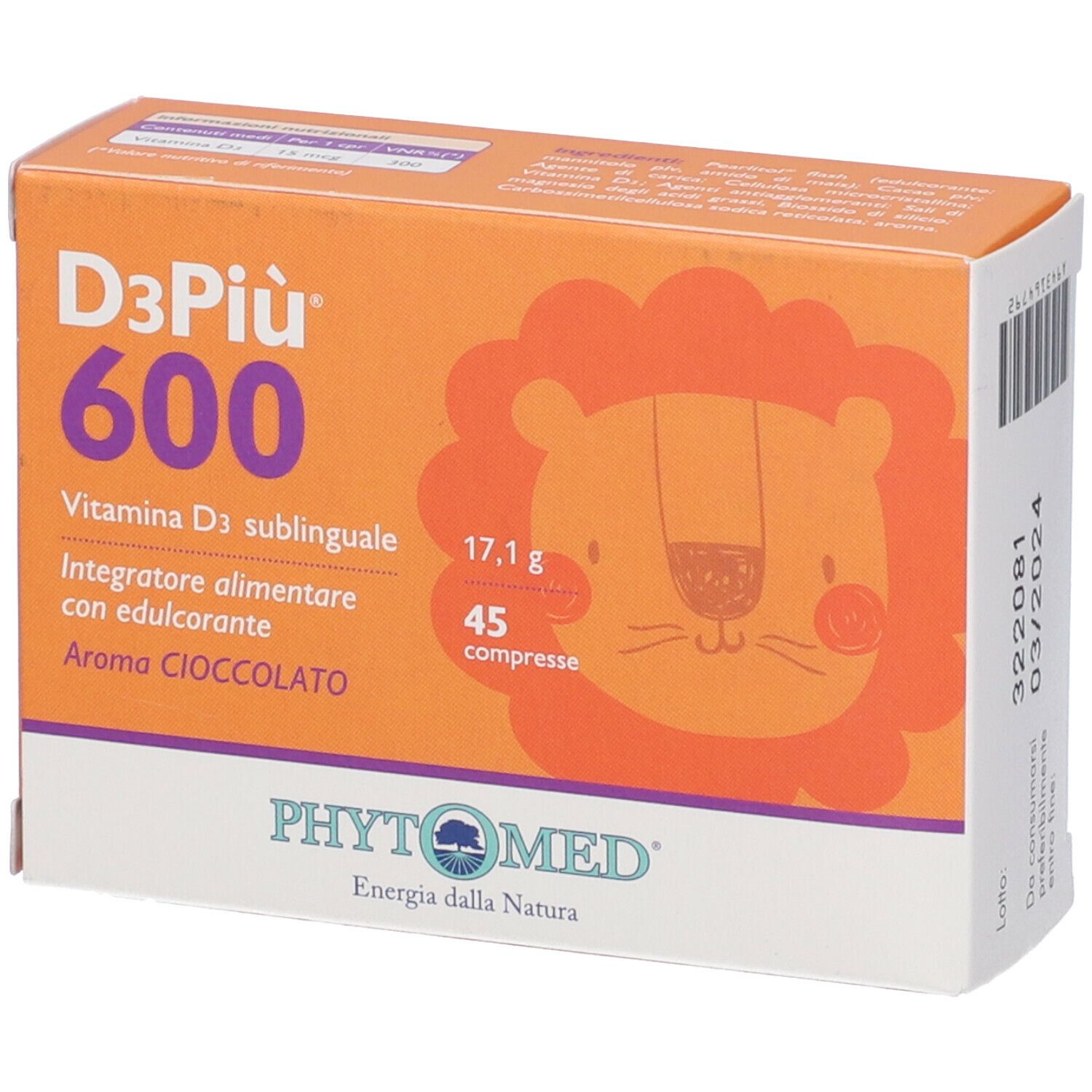 D3PIU 600 45CPR SUBLINGUALI
