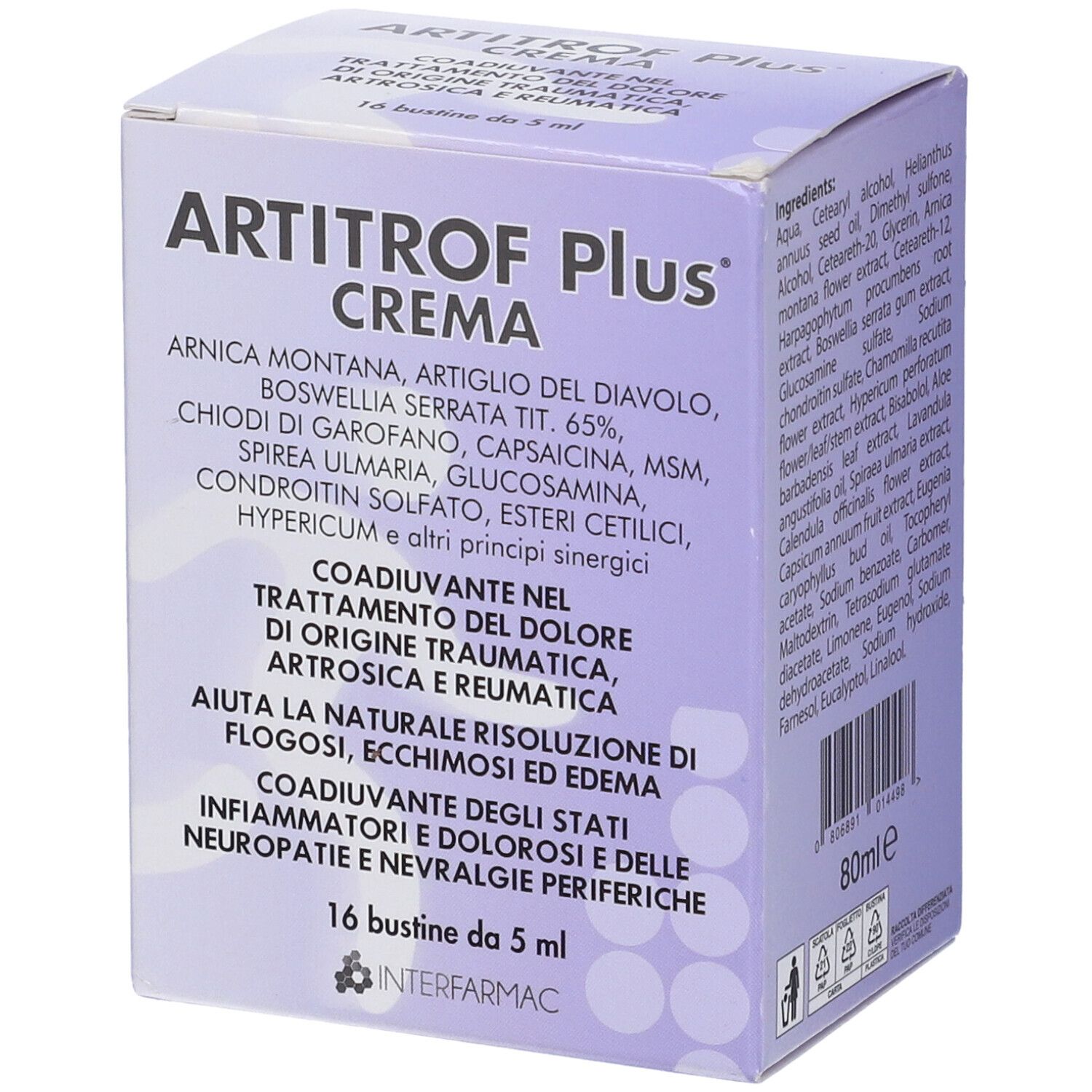 ARTITROF PLUS CREMA 16BUST 5ML