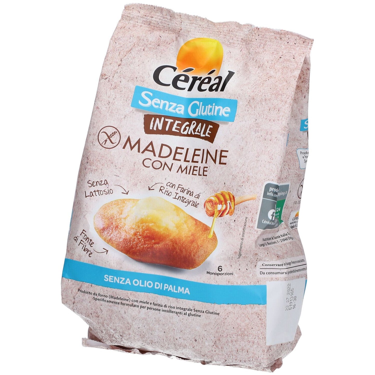 CEREAL Madeleine con Miele Integrali 170g
