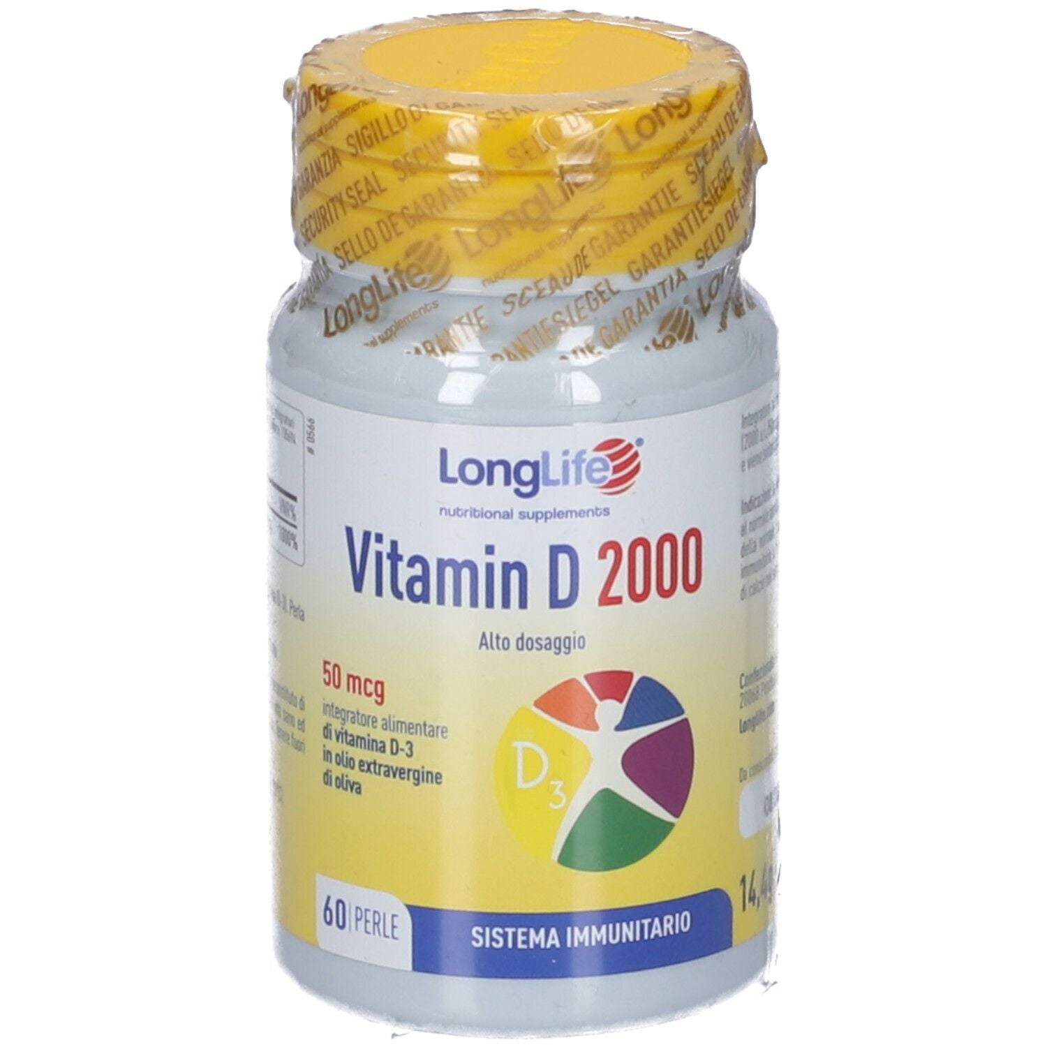 944699053 - LONGLIFE VITAMIN D2000UI 60PRL